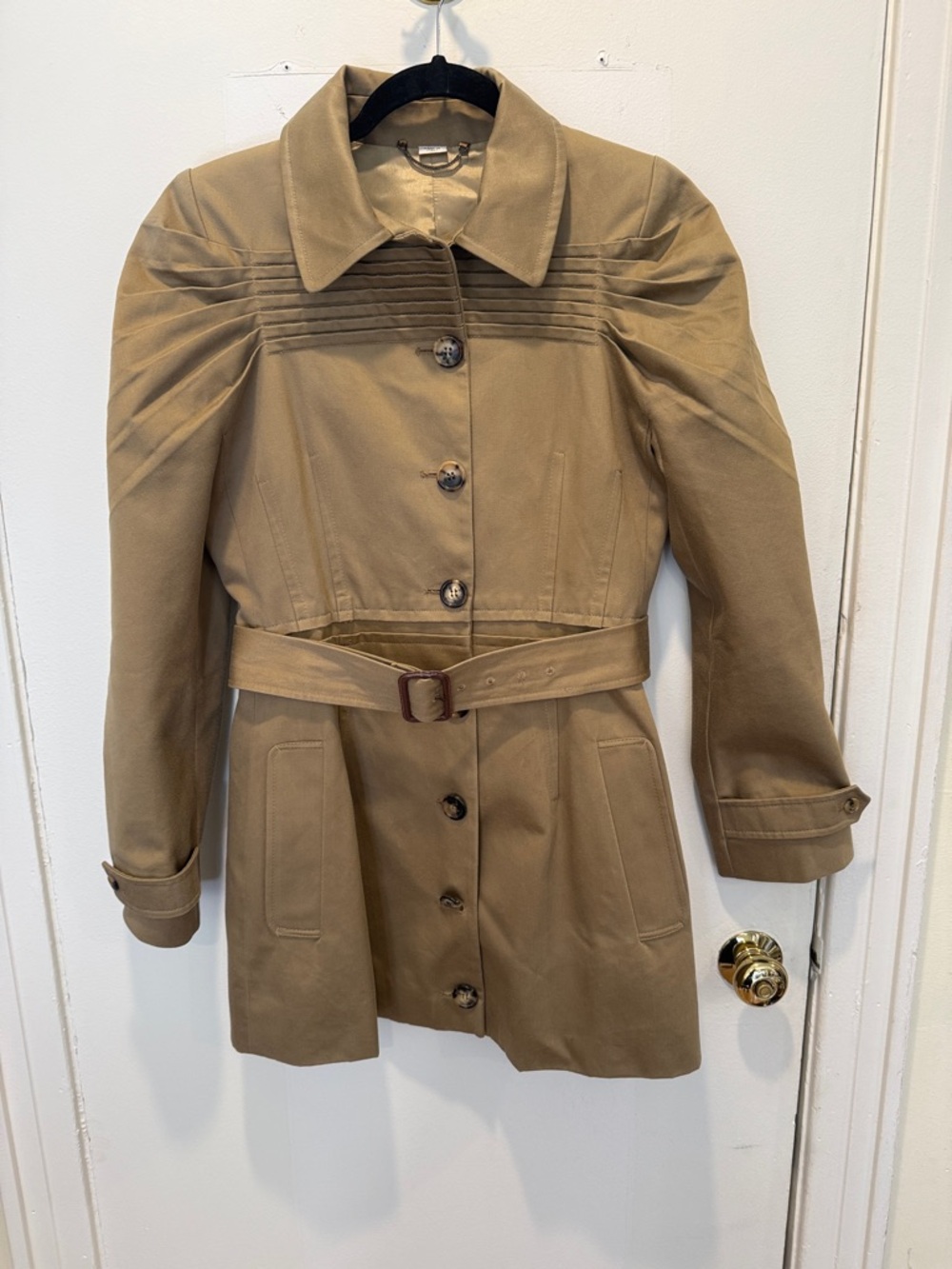 Victor&Rolf Women’s Tan Belted Trench Coat Jacket